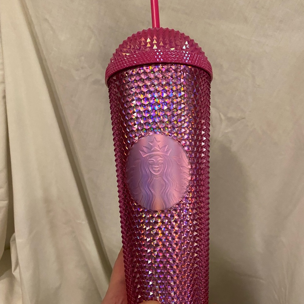 Starbucks Iridescent Pink Studded Tumbler